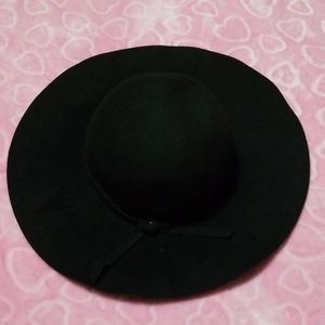 Jet black, 100% Polyester, One Size, Floppy Hat